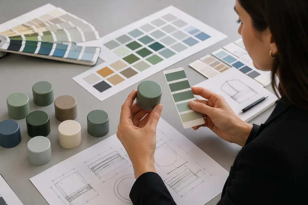 Color matching process for painted perfume cap development