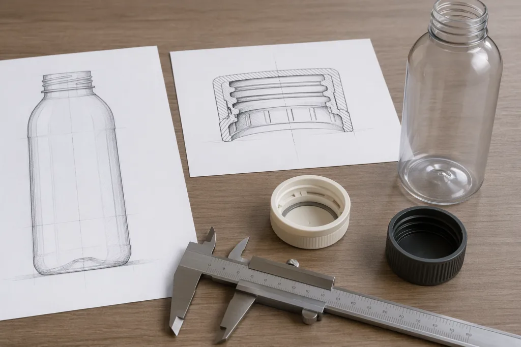 Bottle fit engineering for custom perfume cap shapes