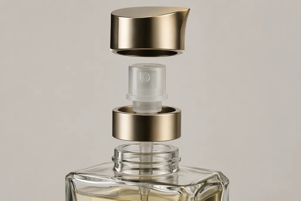 Bottle fit engineering for custom perfume caps