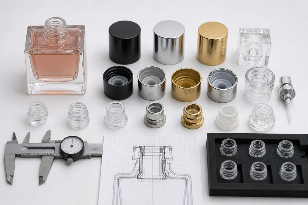 bottle fit engineering for perfume caps
