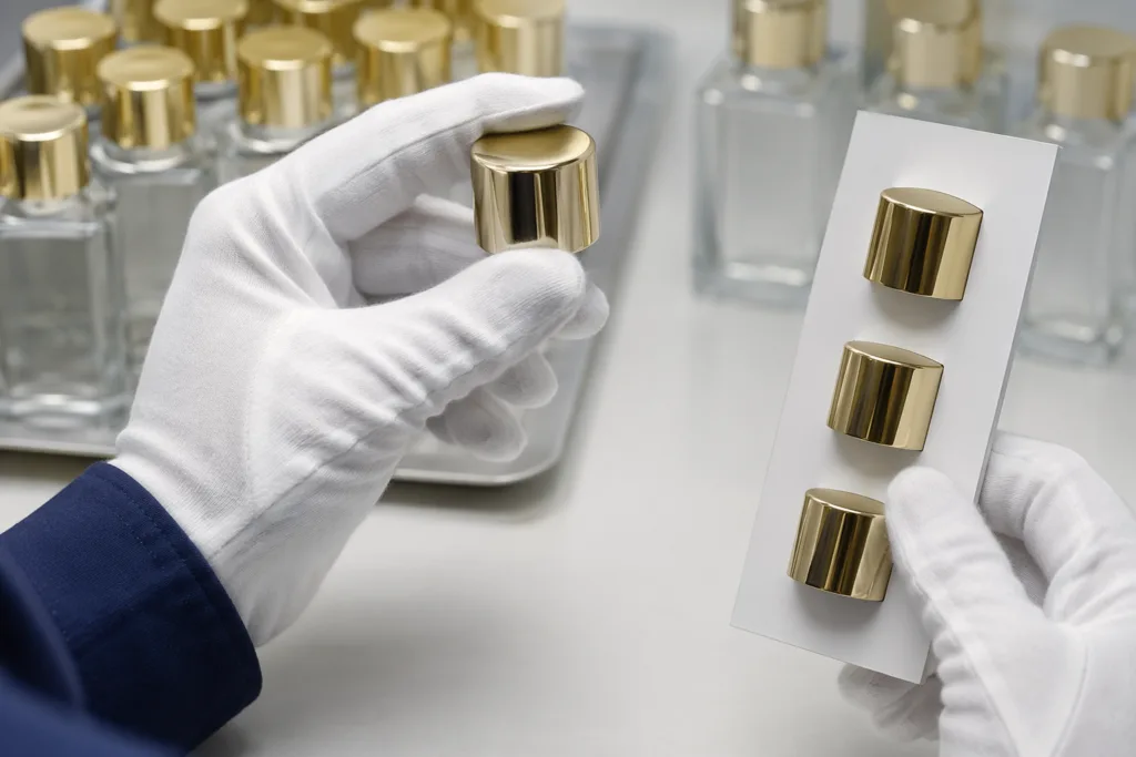 Bulk inspection of custom perfume bottle caps