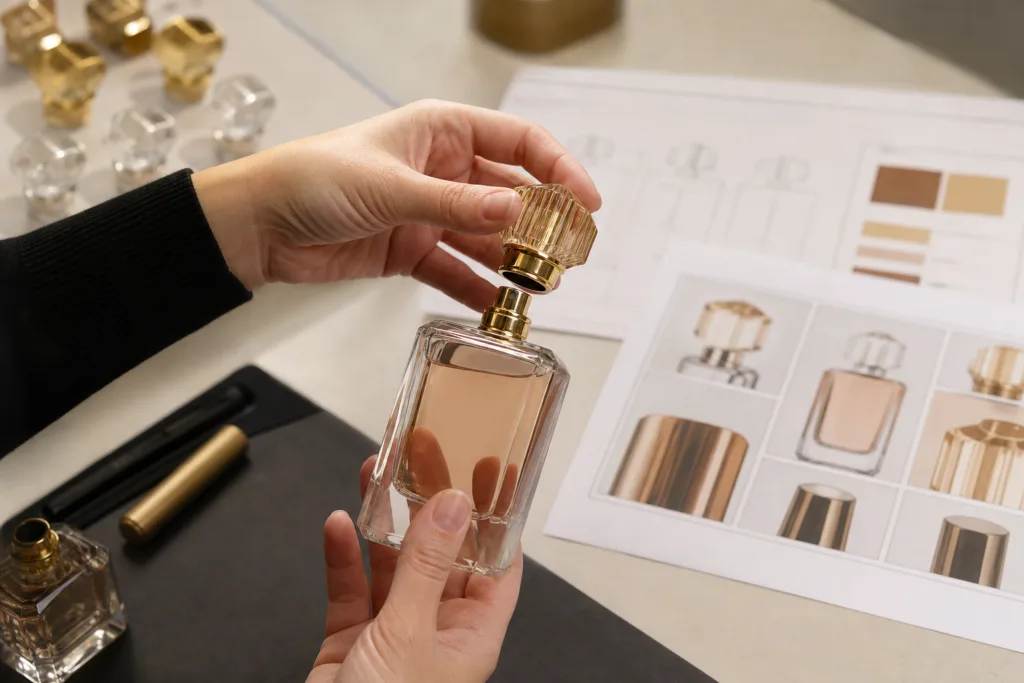 Sample approval for custom perfume cap development