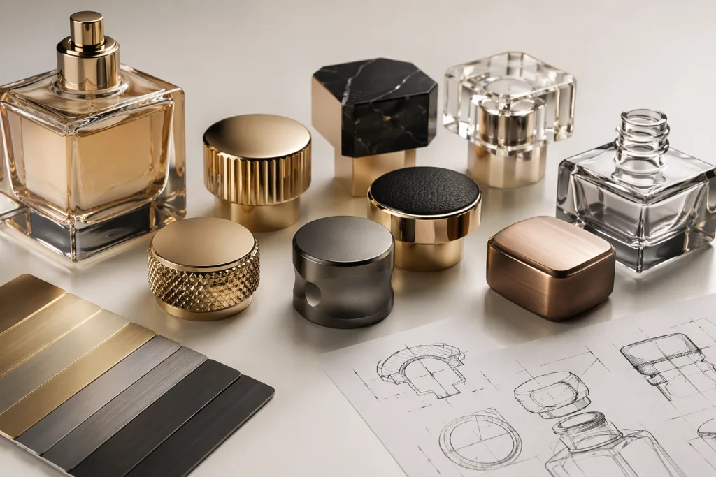Custom perfume cap supplier for fragrance packaging projects