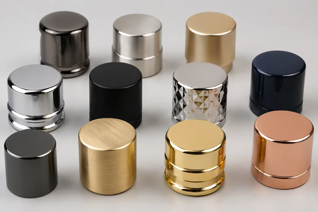 custom perfume cap finishes for supplier evaluation