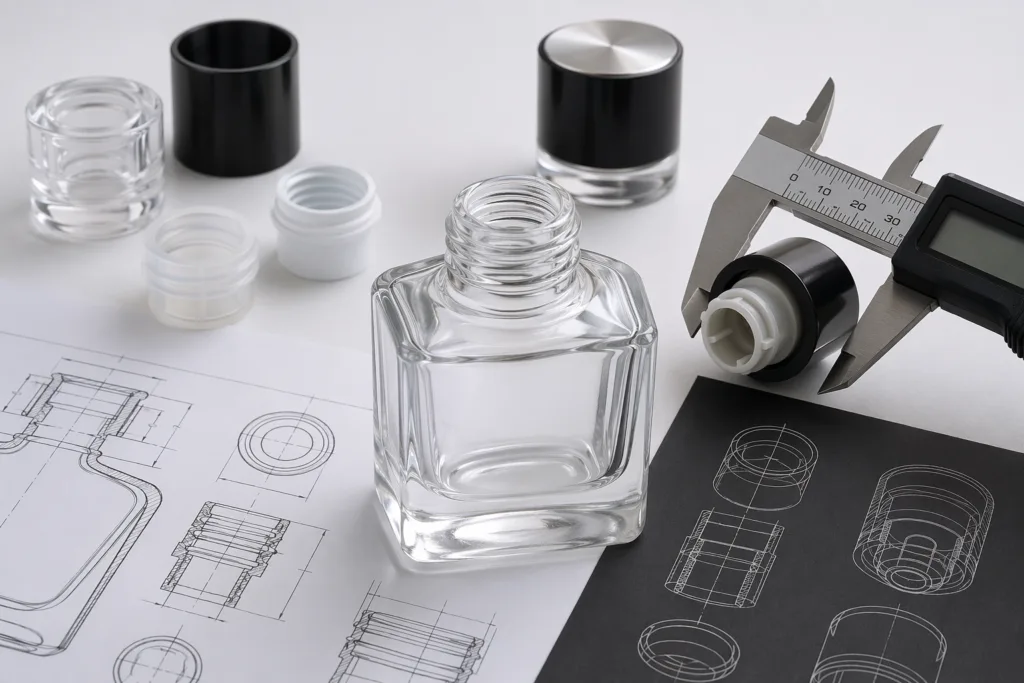 bottle fit engineering for perfume caps