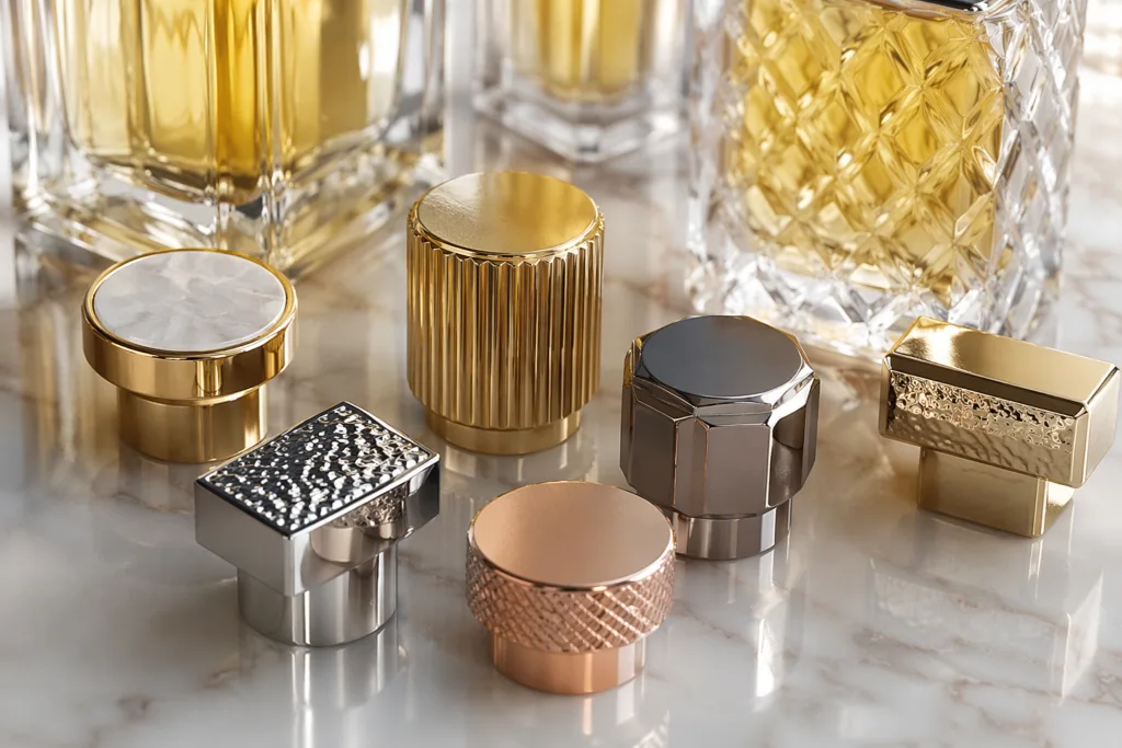 custom perfume caps for designer fragrance lines