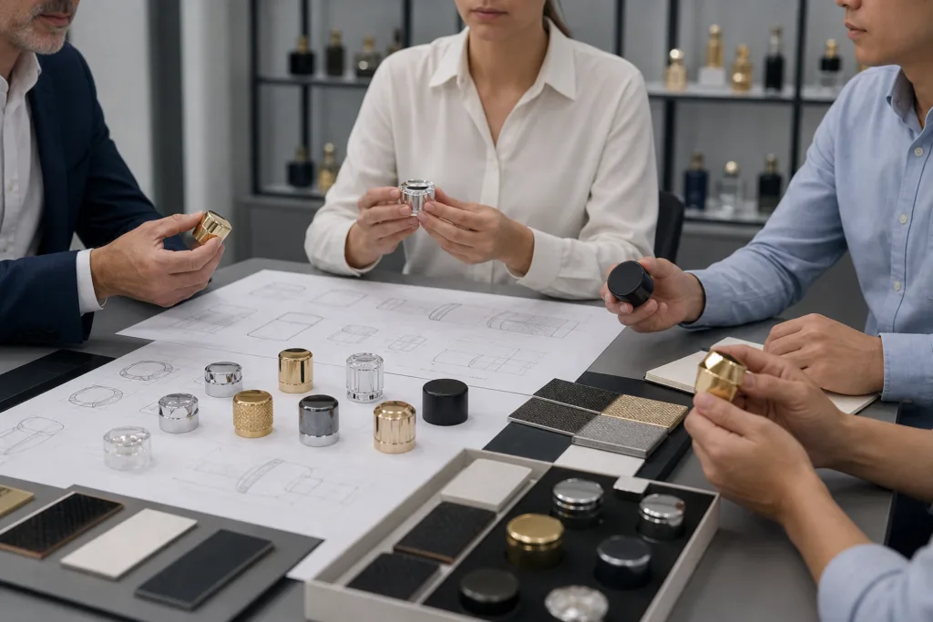 Export support for custom perfume bottle cap projects