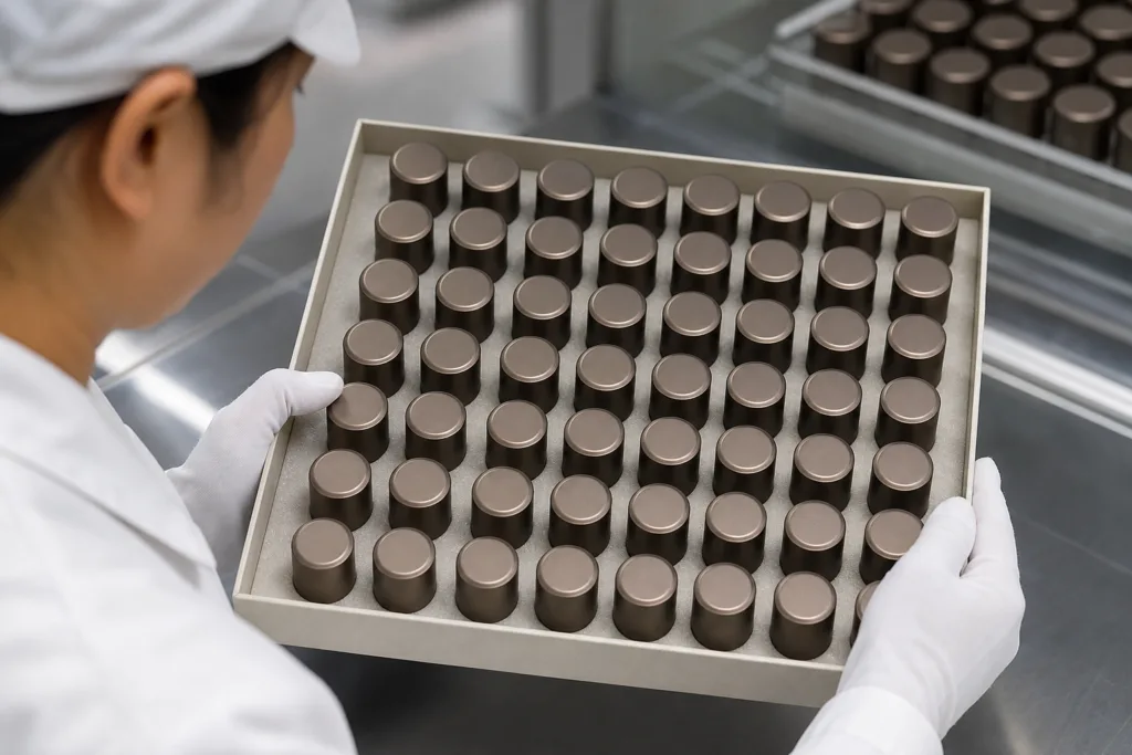 Quality control for gift set perfume cap production