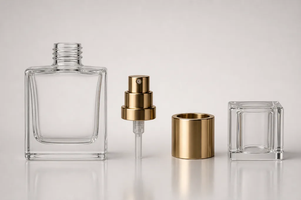 bottle fit engineering for heavy metal perfume caps