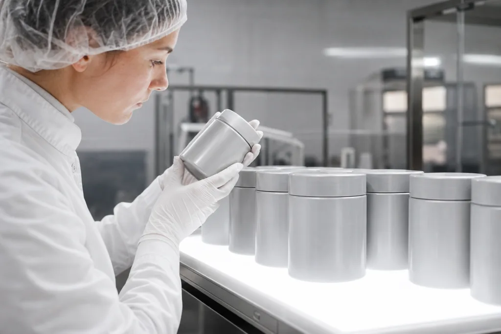 quality control for luxury perfume cap production