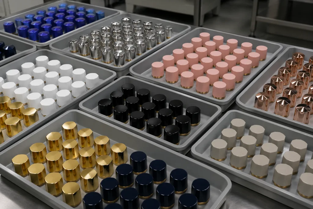 bulk production of painted perfume bottle caps