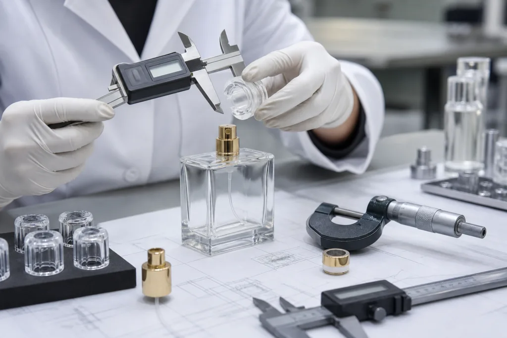 Bottle fit engineering during perfume cap tooling