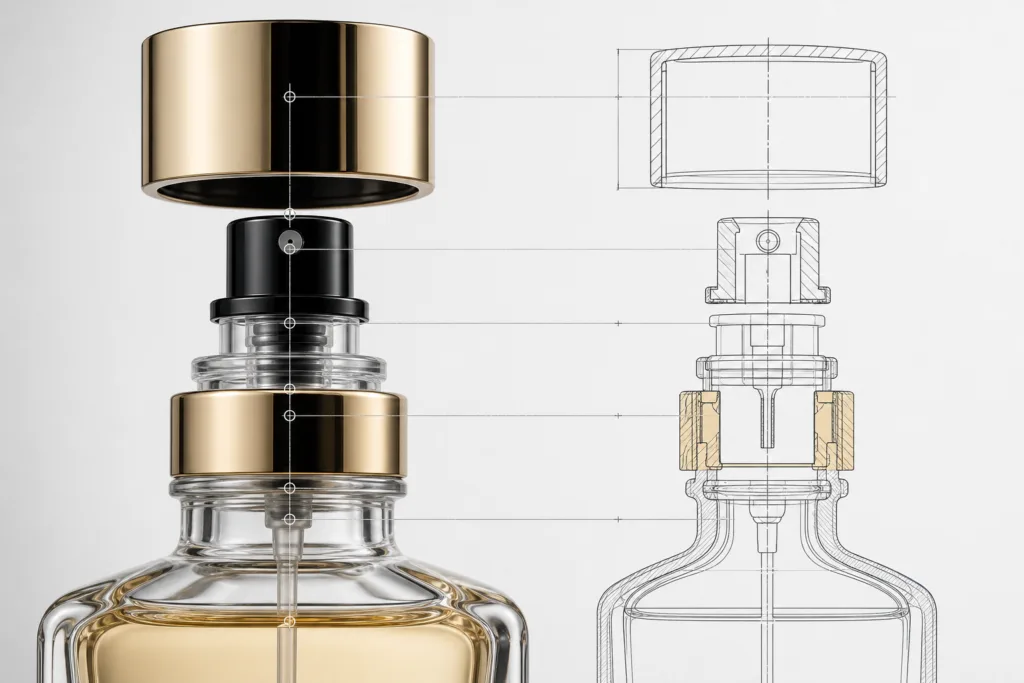 perfume cap bottle fit engineering guide