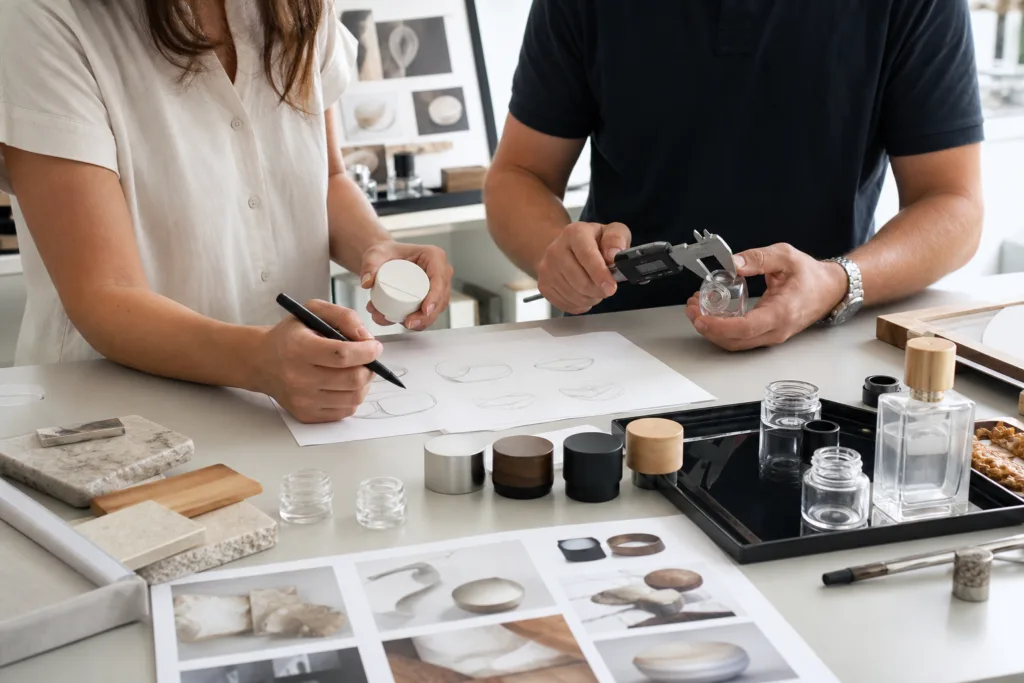 Perfume cap development and bottle fit review
