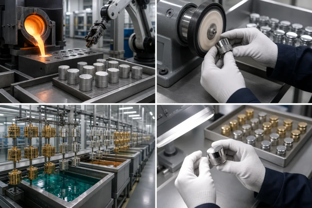 Perfume cap manufacturing support for distributors