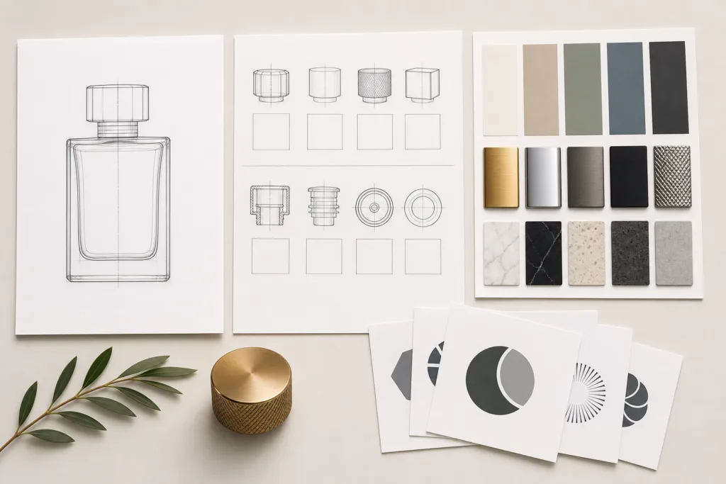 Perfume cap RFQ preparation and specification upload
