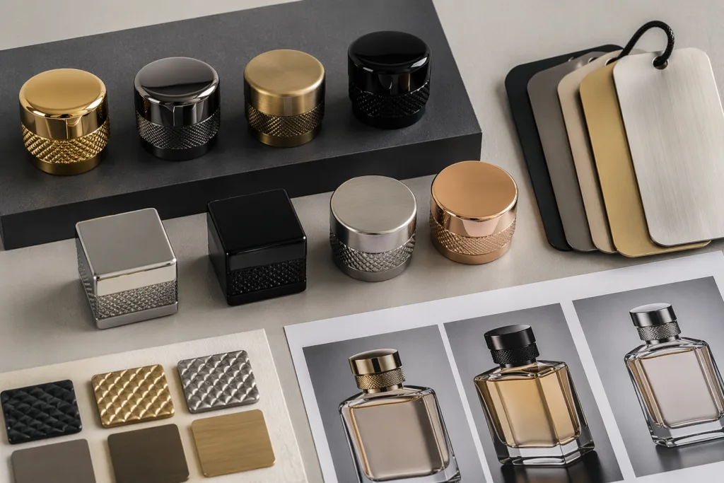 perfume cap sample approval for bulk production
