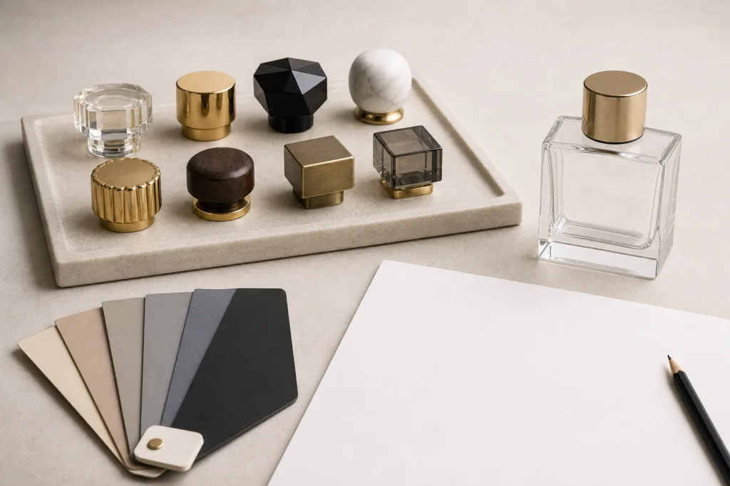 Sample development process for custom perfume caps