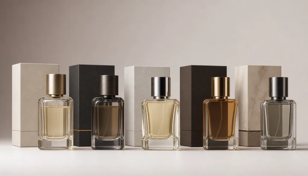 polished and brushed caps for luxury fragrance packaging