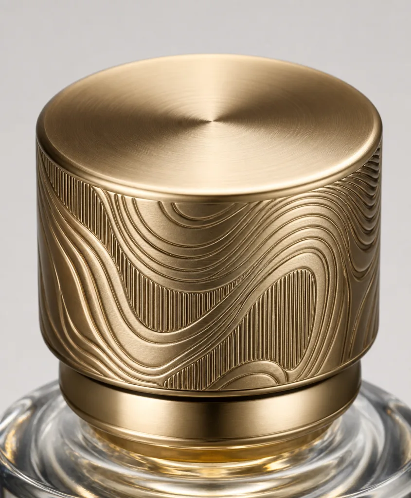 Logo branding on private label perfume cap