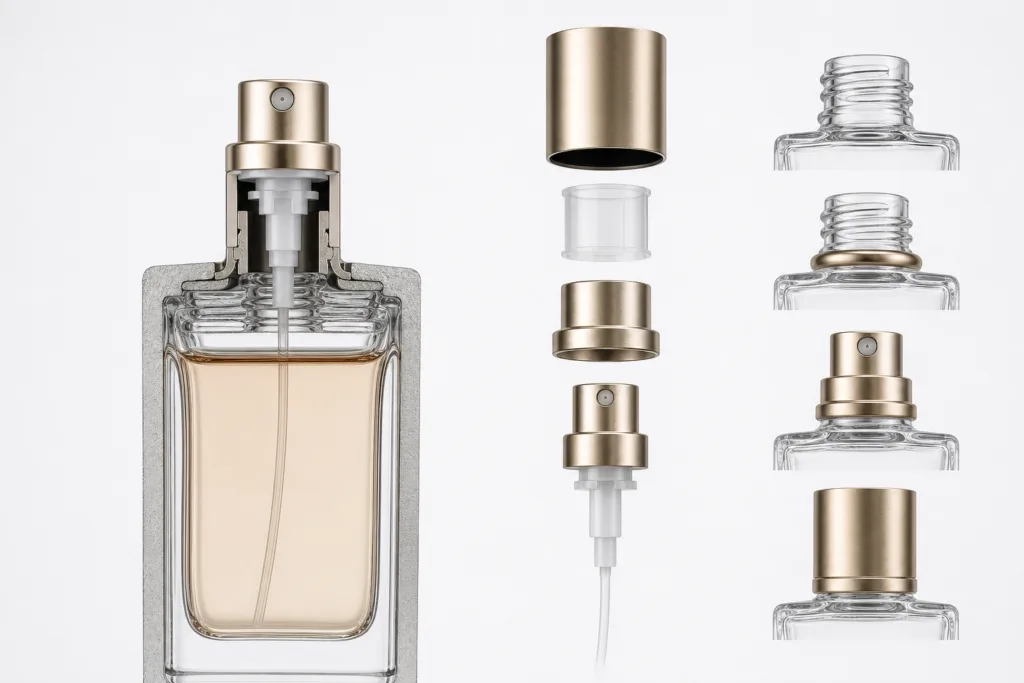 Bottle fit engineering for private label perfume caps