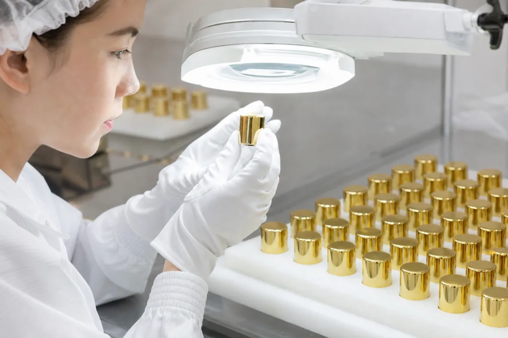 quality control for custom perfume bottle caps