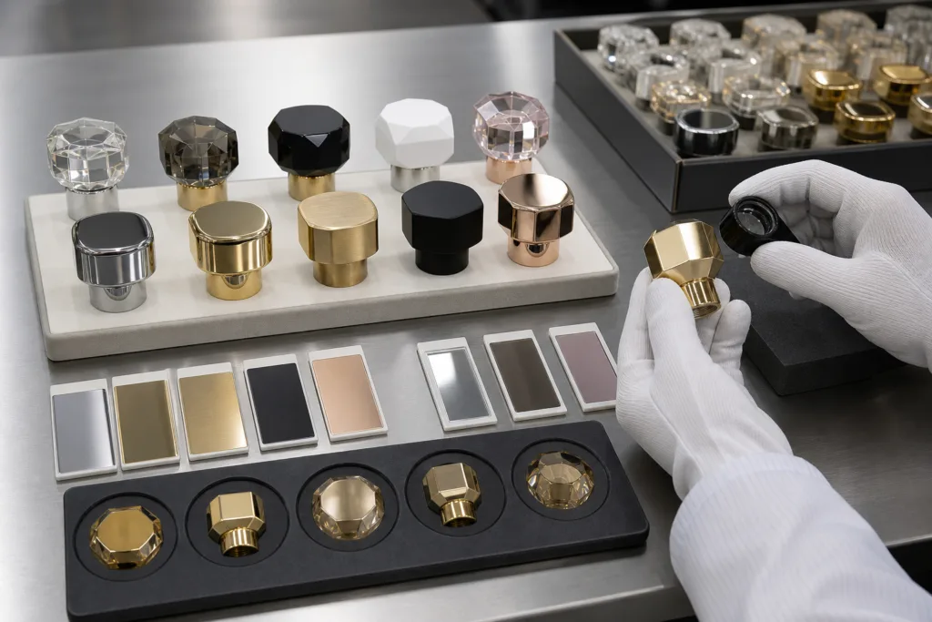Sample development and quality control for private label perfume caps