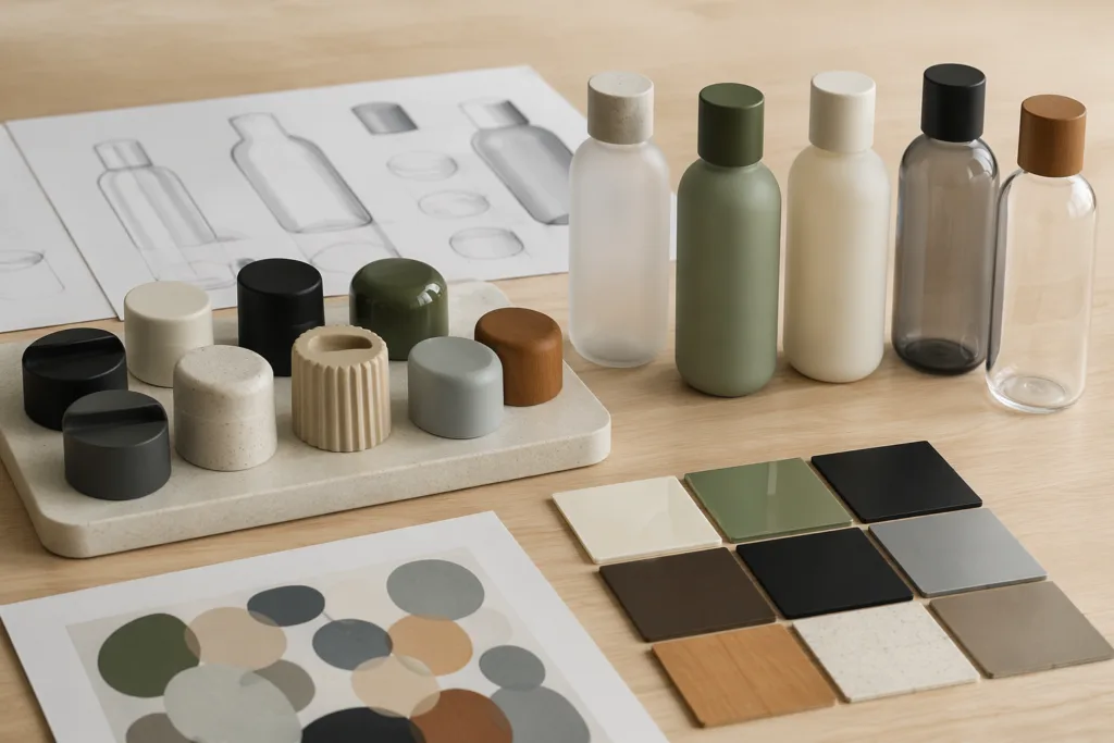 sample development for refillable perfume bottle caps