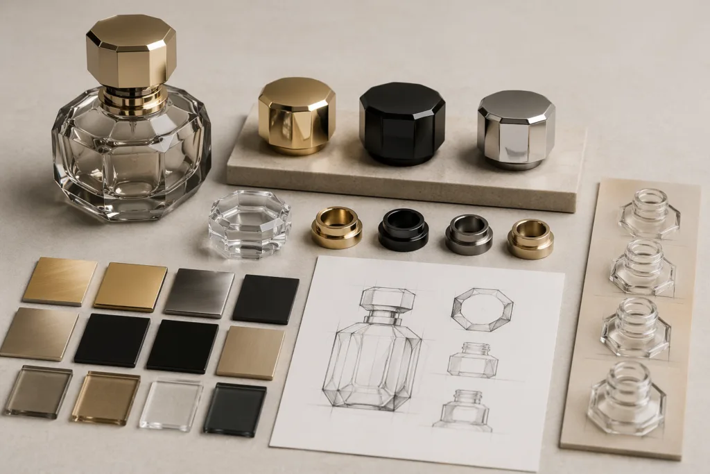 Finish approval planning for custom perfume bottle caps