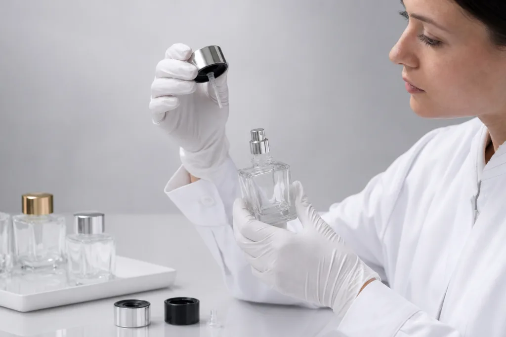bottle fit engineering for zinc alloy perfume caps