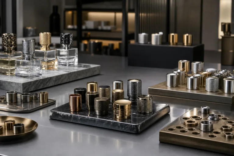 zinc alloy cap manufacturing for perfume packaging